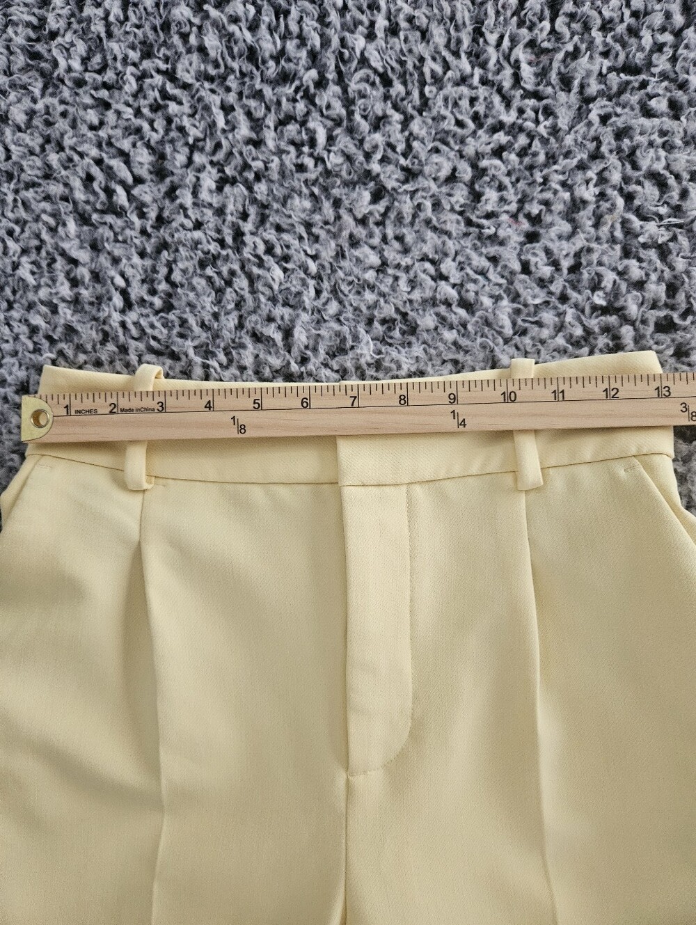 Zara Women's Yellow High-Waisted Belted Pants Small S 26x26 Cropped Trousers - Picture 11 of 16